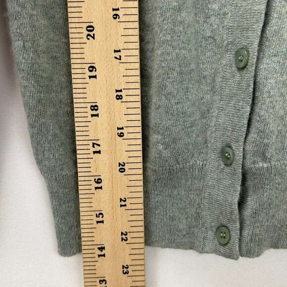 Bianco & Blu Girls Large Gray Cashmere & Wool Blend Sweater Cardigan - Picture 6 of 11